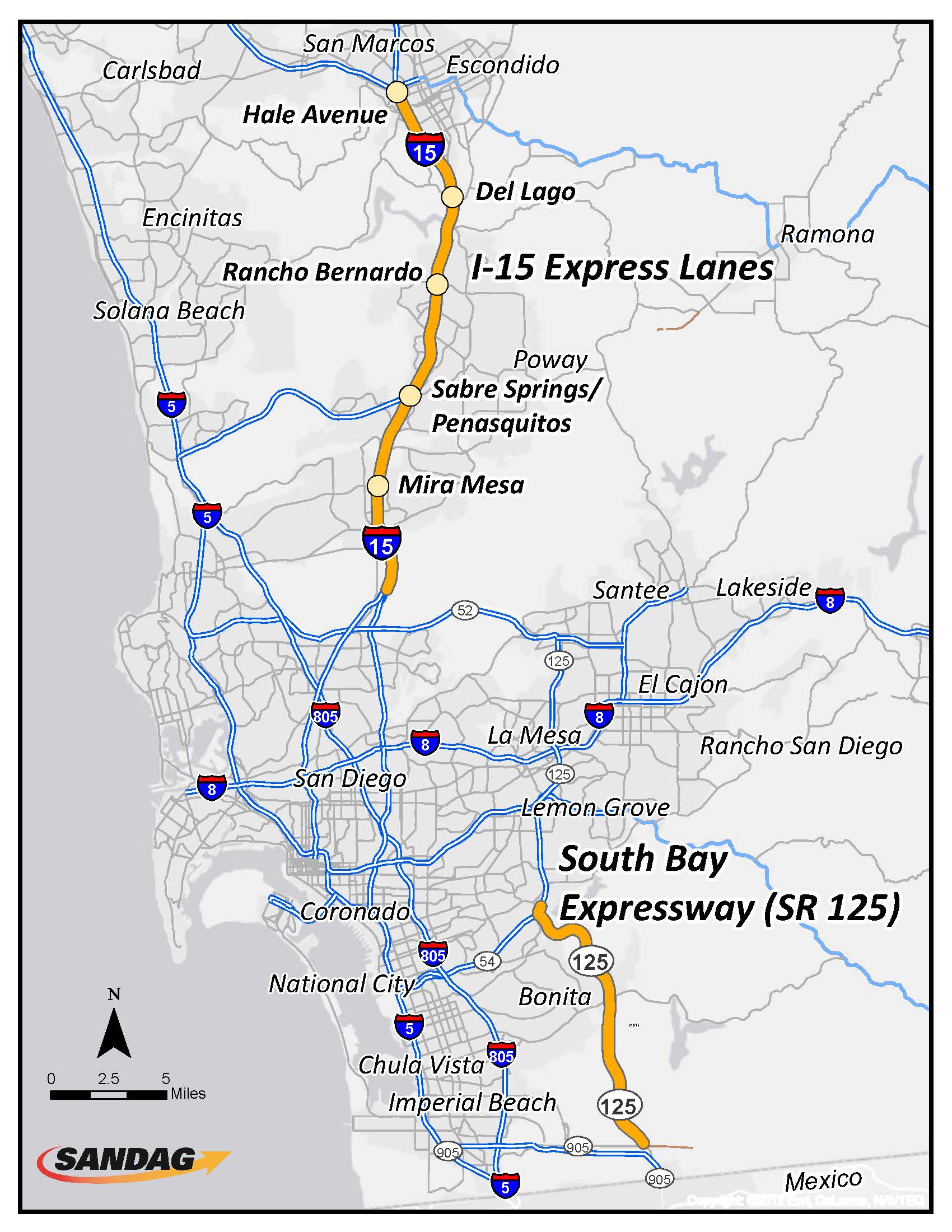 California Toll Roads Near Los Angeles USTrave Com   Toll Facilities I15 Sr125 Rev05 